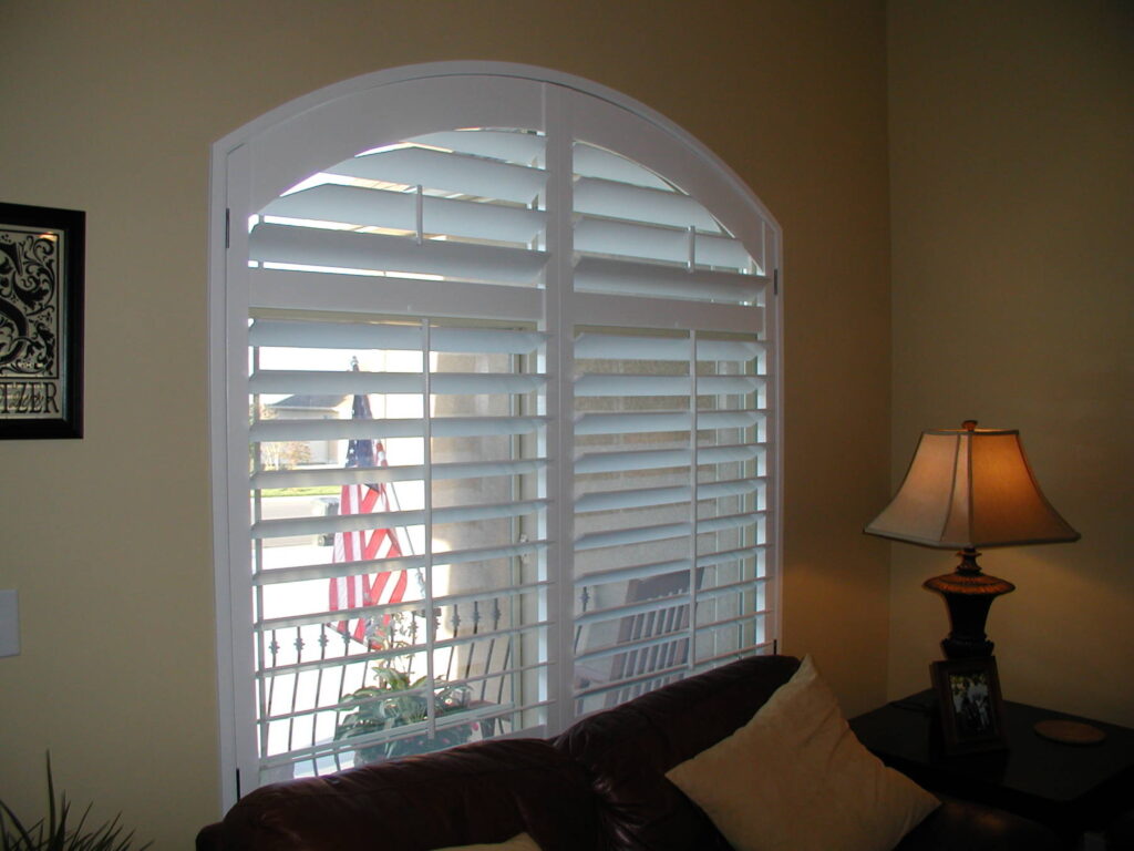 arched shutters